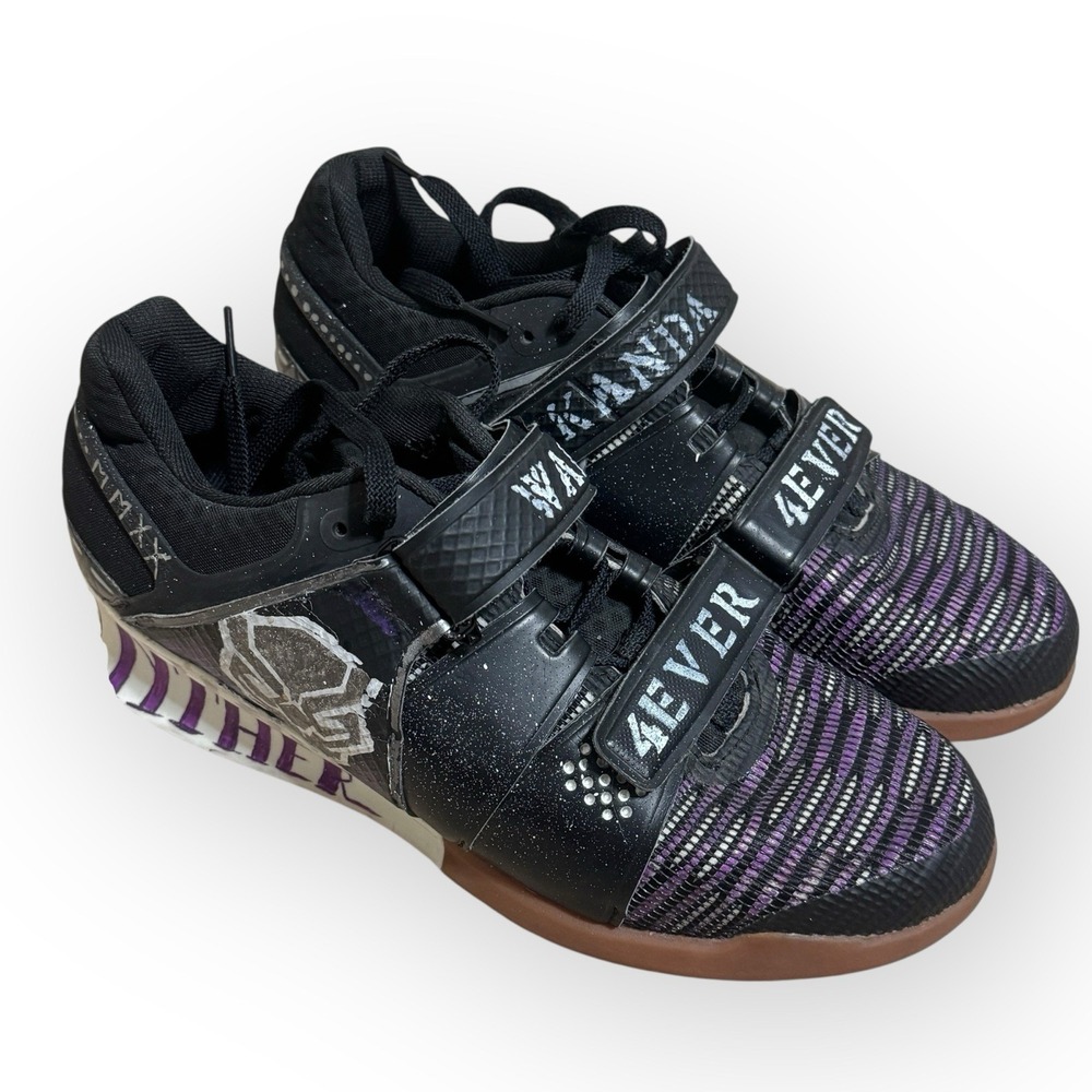 Reebok Legacy Lifter Shoes Black Custom Wakanda Black Panther Mens 9.5 Lifting